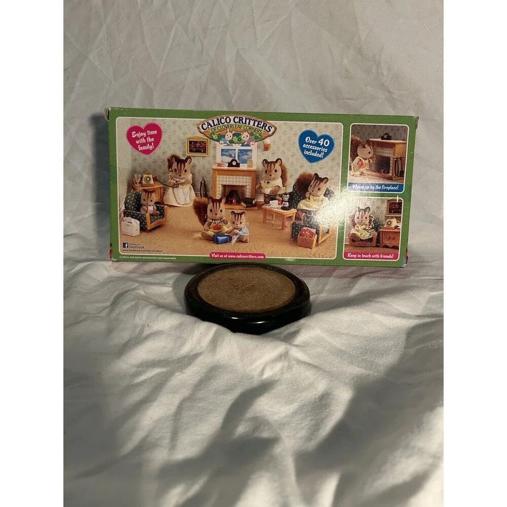 Calico Critters Deluxe Living Room Furniture Set w/ Fireplace Sofa CC2263